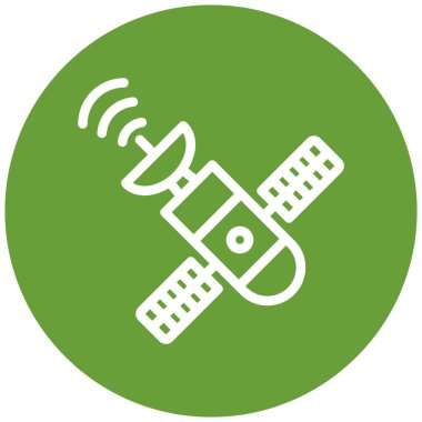 Uydu. Web simgesi basit illüstrasyon