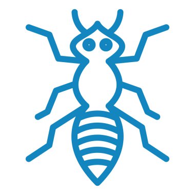 Böcek simgesi. Web için basit hata vektör simgeleri çizimi