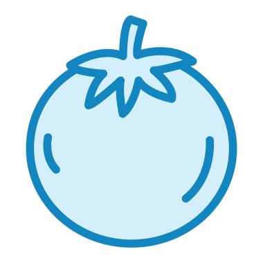 Domates. Web simgesi basit illüstrasyon 