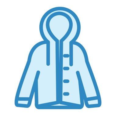 Yağmurluk mu? Web simgesi basit illüstrasyon