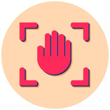 Elini ver. Web simgesi basit illüstrasyon