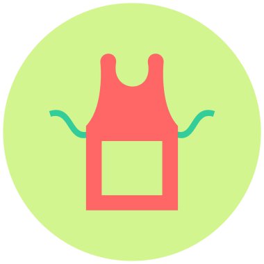 Önlük. Web simgesi basit illüstrasyon