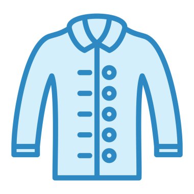 Ceket modern ikon vektör illüstrasyonu 