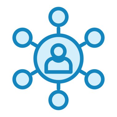 Viral Pazarlama ikonu vektör illüstrasyonu