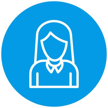 avatar modern simge vektör çizimi