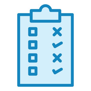 Kontrol listesi. Web simgesi vektör illüstrasyonu 