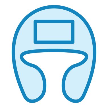 Boks Miğferi Modern ikon vektör çizimi  