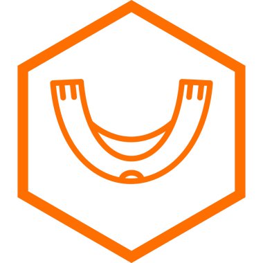 turuncu ve sarı vektör simgesi