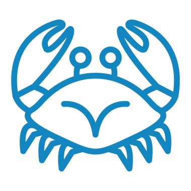 ahtapot simgesi vektör illüstrasyonu