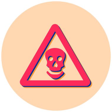 Uyarı işareti. Basit resimleme