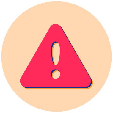 ünlem işareti simgesi, vektör illüstrasyonu