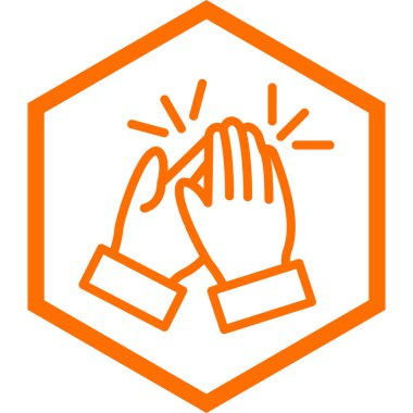 Eller simge vektör illüstrasyonu