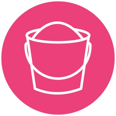 Kova. Web simgesi basit illüstrasyon