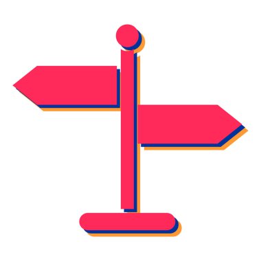 İşaret levhası Web simgesi basit illüstrasyon