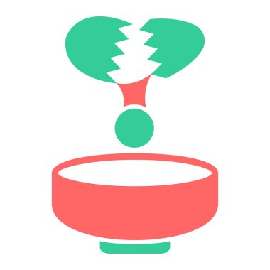 Top ikonlu kalp. Web için bir erkek vektör simgelerinin düz çizimi