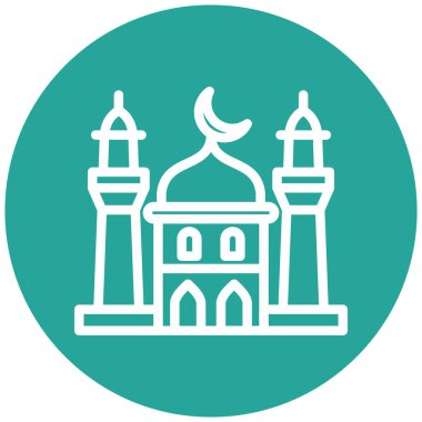 Cami. Web simgesi basit tasarım