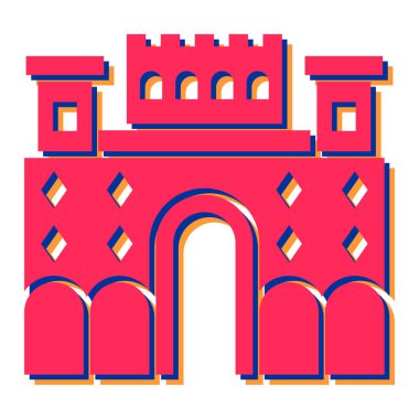 Yapı simgesinin vektör illüstrasyonu