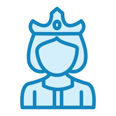 Kraliçe simgesinin vektör illüstrasyonu