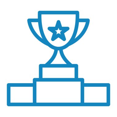 Kupa. Web simgesi basit illüstrasyon