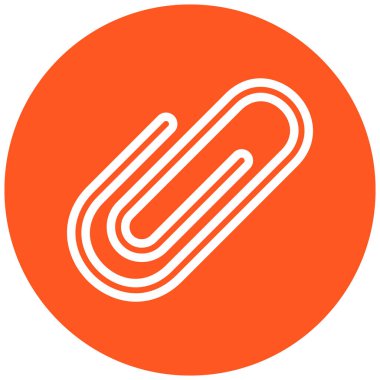 Web, vektör illüstrasyonu için ataç simgesi