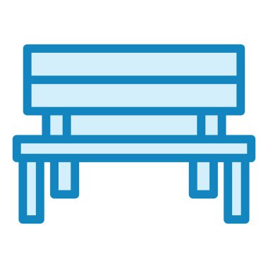 Takım Bench modern ikon vektör çizimi 