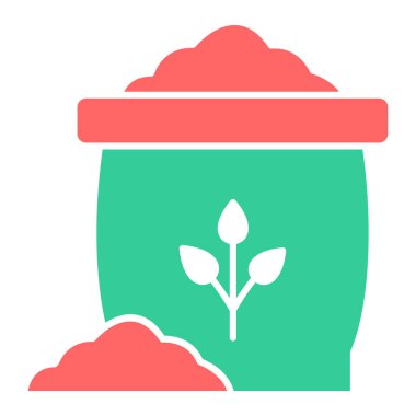 Bitki. Web simgesi basit illüstrasyon