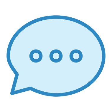 Sohbet kabarcığı vektör illüstrasyonu