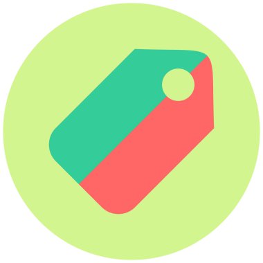 Fiyat etiketi simgesinin vektör çizimi