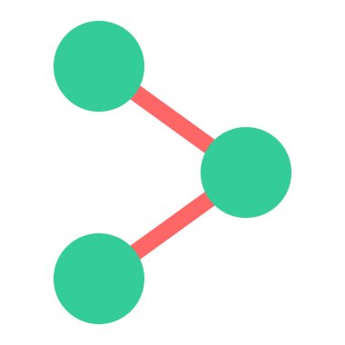 Paylaş. Web simgesi basit illüstrasyon