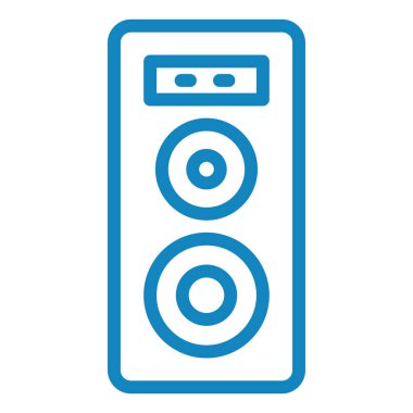 Konuşmacı. Web simgesi basit illüstrasyon