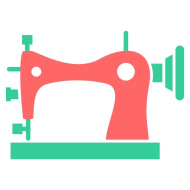 Dikiş makinesi. Basit resimleme