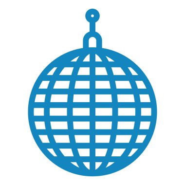 Disko topu ikonu. Vektör İllüstrasyonu