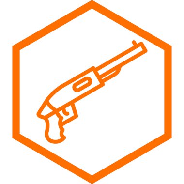 Bir silah simgesinin vektör illüstrasyonu