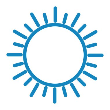 Güneş Simgesi Vektör illüstrasyonu