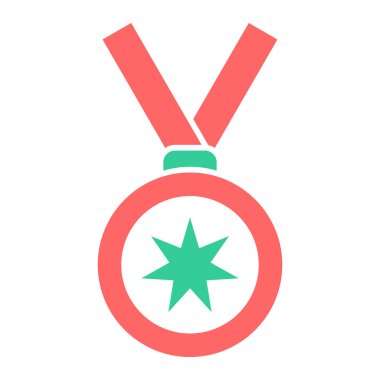 Madalya. Web simgesi basit illüstrasyon