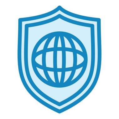 Modern ikon vektör illüstrasyonunun korunması