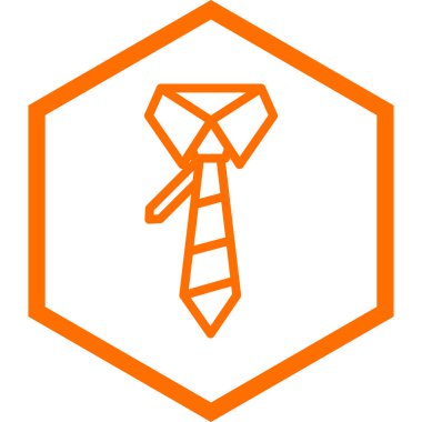 Kravat. Web simgesi basit illüstrasyon