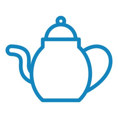 çaydanlık simgesi vektör illüstrasyonu