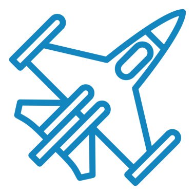 Uçak. Web simgesi basit illüstrasyon