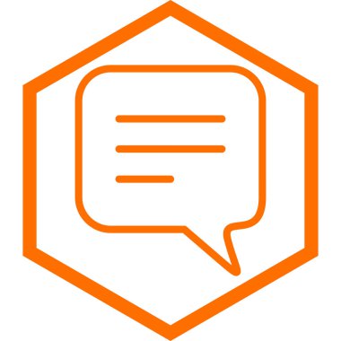 Konuş. Web simgesi vektör illüstrasyonu