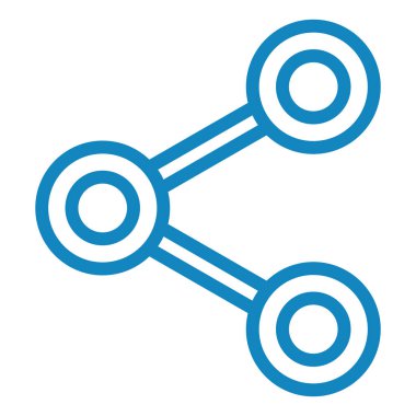 Paylaş. Web simgesi basit illüstrasyon