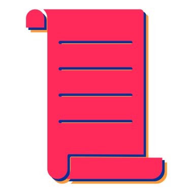 belge simgesi vektör illüstrasyonu