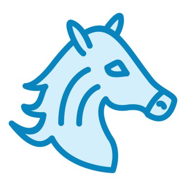 at modern ikon vektör illüstrasyonu 