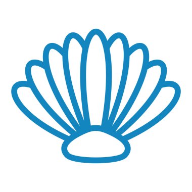 deniz kabuğu simge vektör çizim