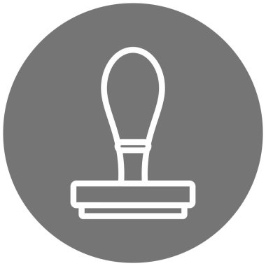 mühür simgesi, vektör illüstrasyonu