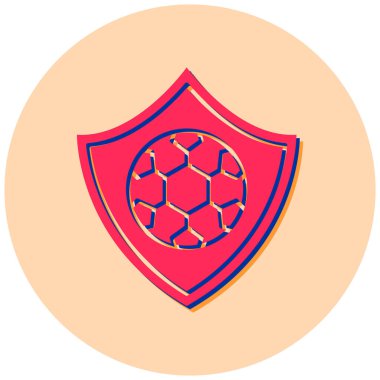 Kalkan. Web simgesi basit illüstrasyon