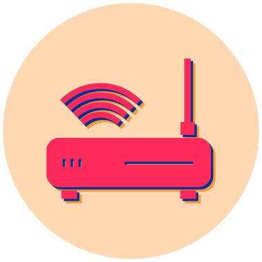 Yönlendirici. Web simgesi basit illüstrasyon