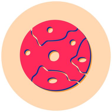 Ay. Web simgesi basit illüstrasyon