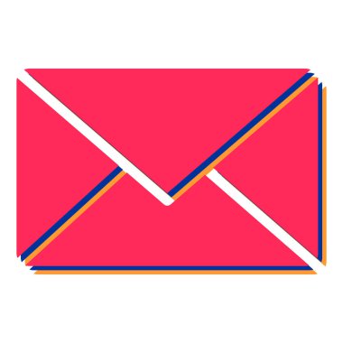 zarf e- posta simgesi vektör illüstrasyon grafik tasarımı