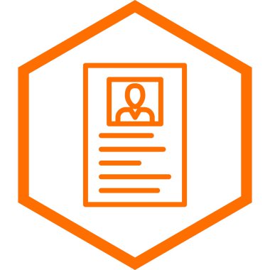 Kimlik kartı. Basit tasarım